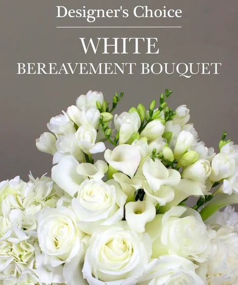 close up of example white bouquet