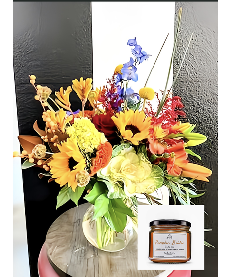 vivid flowers with white and black striped background