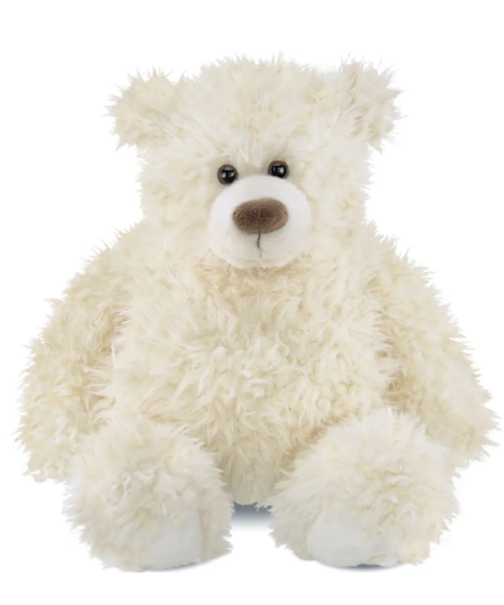 Scuffy White Teddy Bear - Bearington Collection